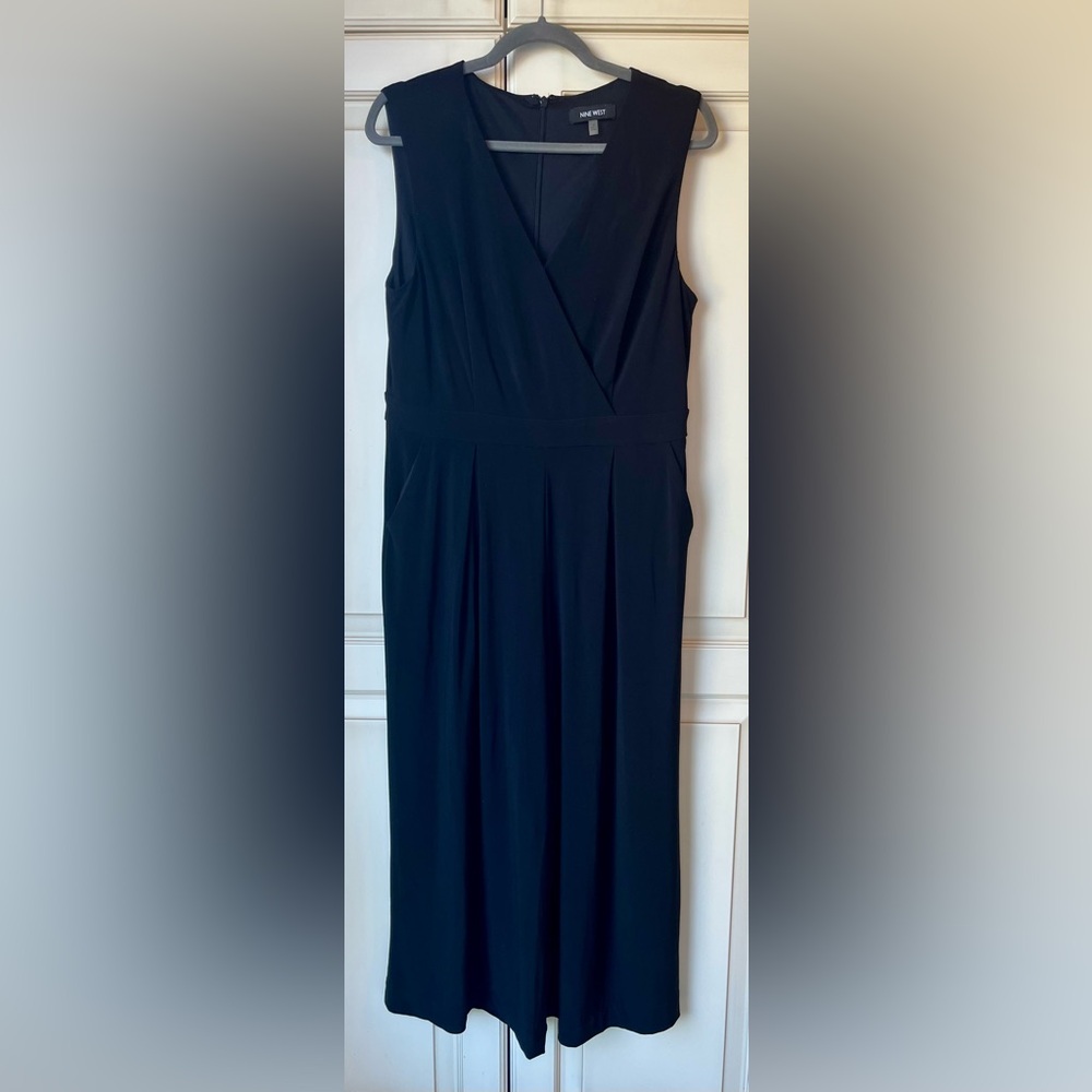 Nine West Black Jumpsuit. Sz 10. More formal look/feel.